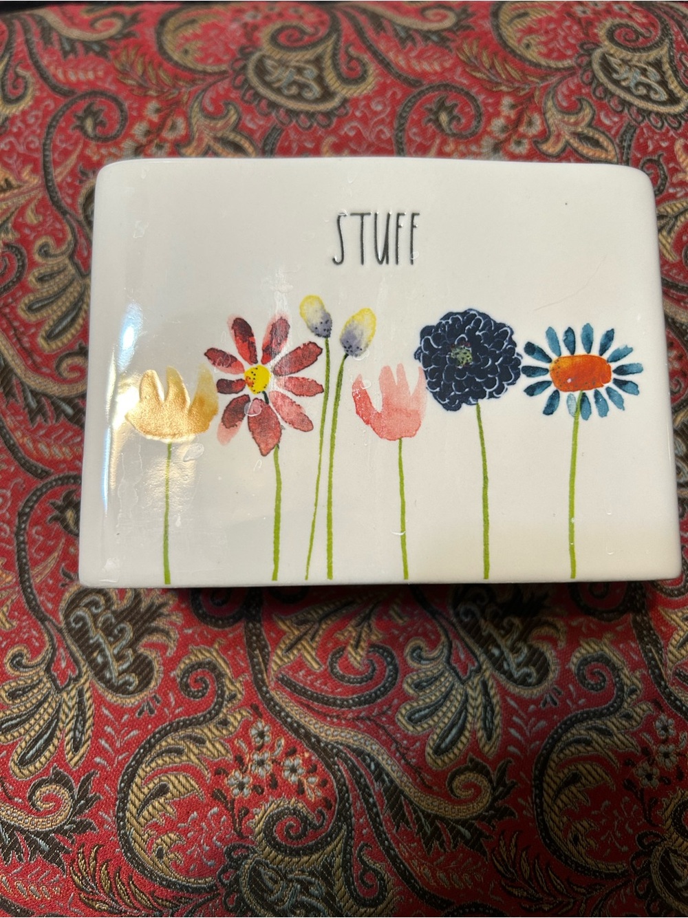 Rae Dunn Floral STUFF Container 🌹🌻🌺